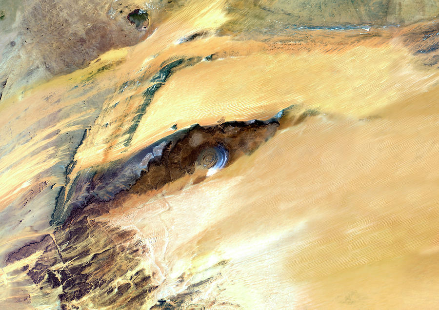 Richat Structure Photograph by Planetobserver/science Photo Library