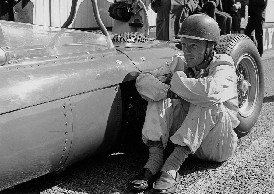 Richie Ginther Photograph - Richie Ginther next to his Ferrari by Robert Van Es