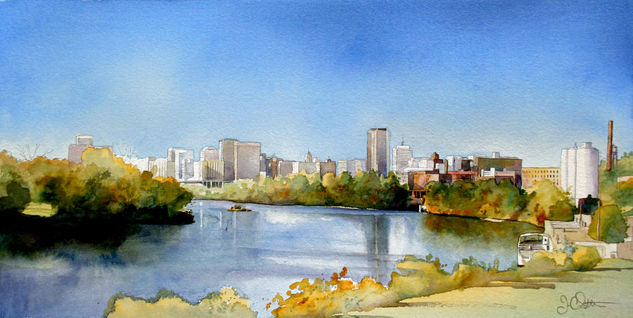 Richmond from Rockets Landing Painting by James Smither - Fine Art America