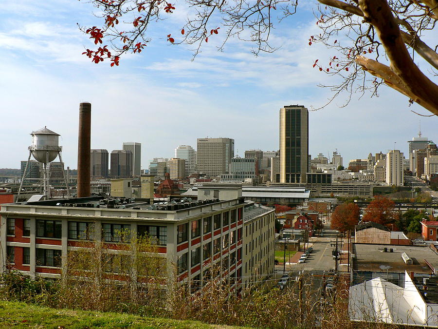 Richmond Skyline from Church Hill Photograph by Jean Wright