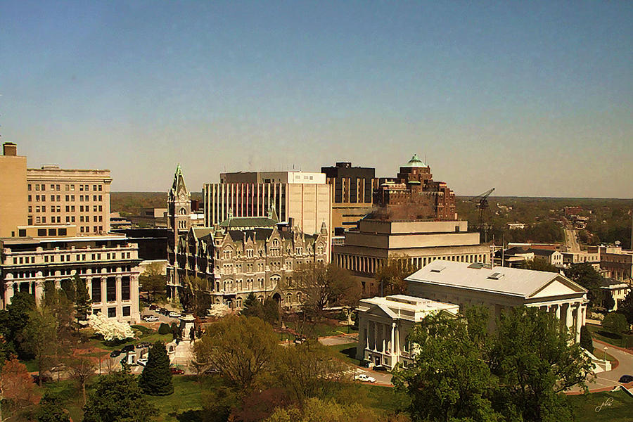 Richmond Virginia - Old and New Capitol Buildings Photograph by Paulette B Wright