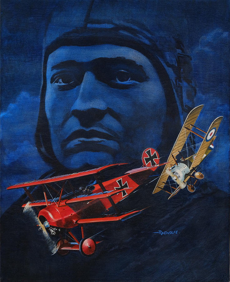 Richthofen and Brown Painting by Richard De Wolfe
