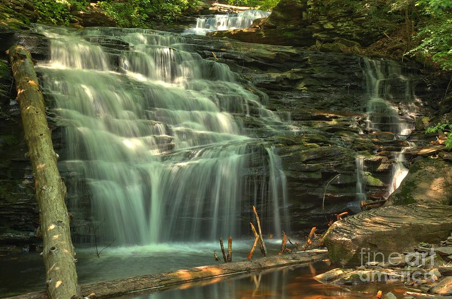 Ricketts Glen Shawnee Waterfall Photograph by Adam Jewell