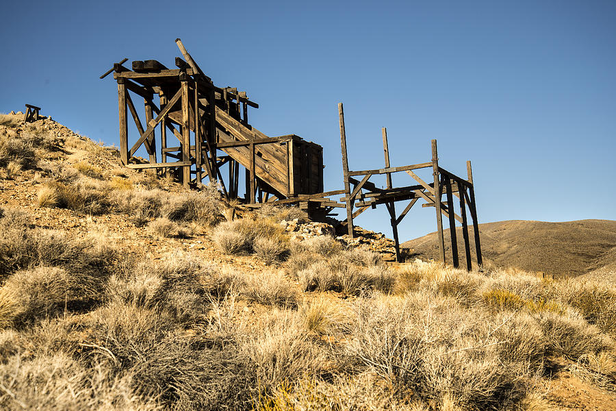 Rickety Gold Mine Structure by Maureen Fahey - Rickety Gold Mine ...