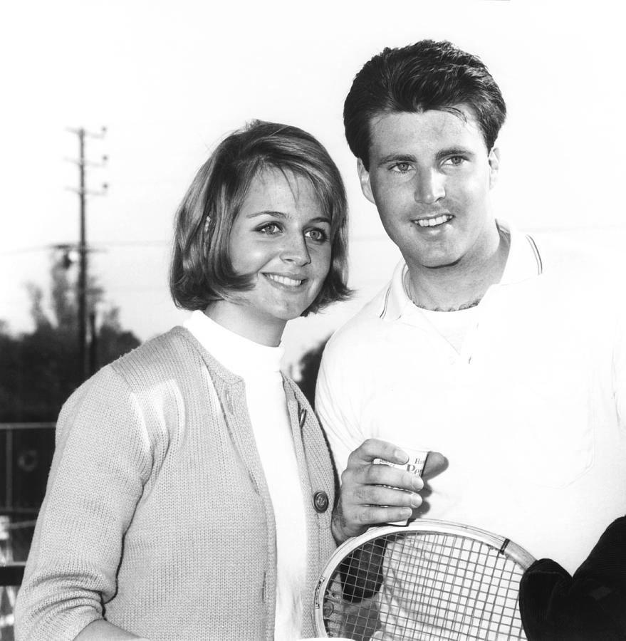 Ricky Nelson, Right, And His Wife Photograph by Everett.