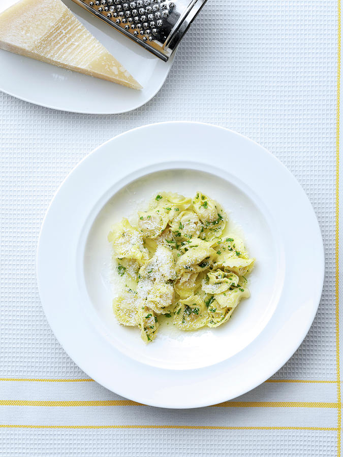 Ricotta Stuffed Tortellini Dish Photograph by Tastyart Ltd Rob White Ricotta Stuffed Tortellini Dish Photograph by Tastyart Ltd Rob White