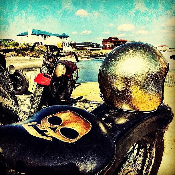 Vintage Photograph - #ride Or #die #vintage #motorcycle by Esther Montoro