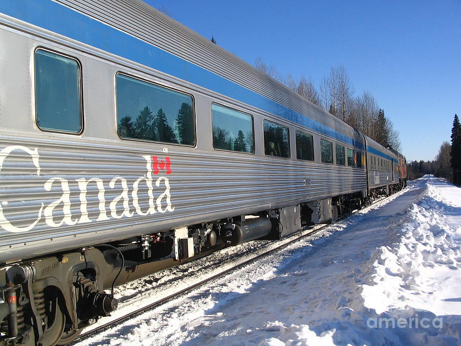 Ride The Canada Rails Photograph by Vivian Martin