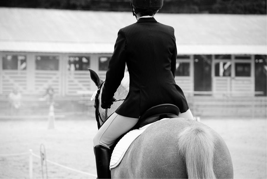 Rider in Black and White Photograph by Jennifer Ancker