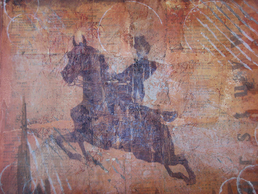 Rider Painting by Malinda Kopec
