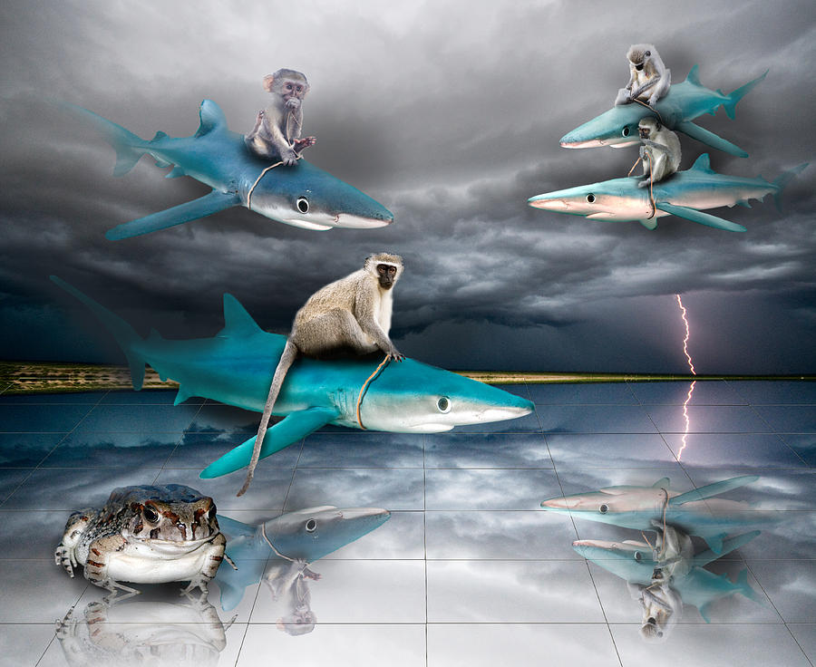 Riders on the storm  I Digital Art by Dray Van Beeck