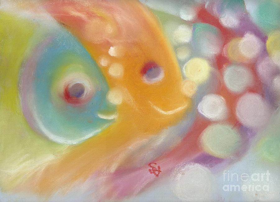 Fish Pastel - Riding the Current  by Susan Vannelli