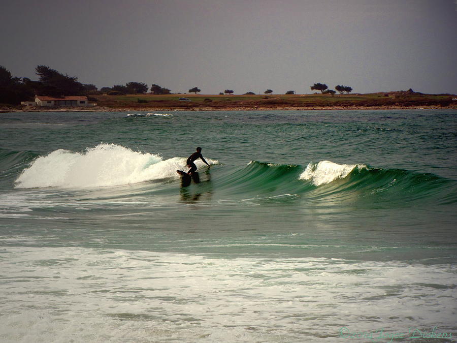 Riding The Waves At Asilomar Photograph by Joyce Dickens
