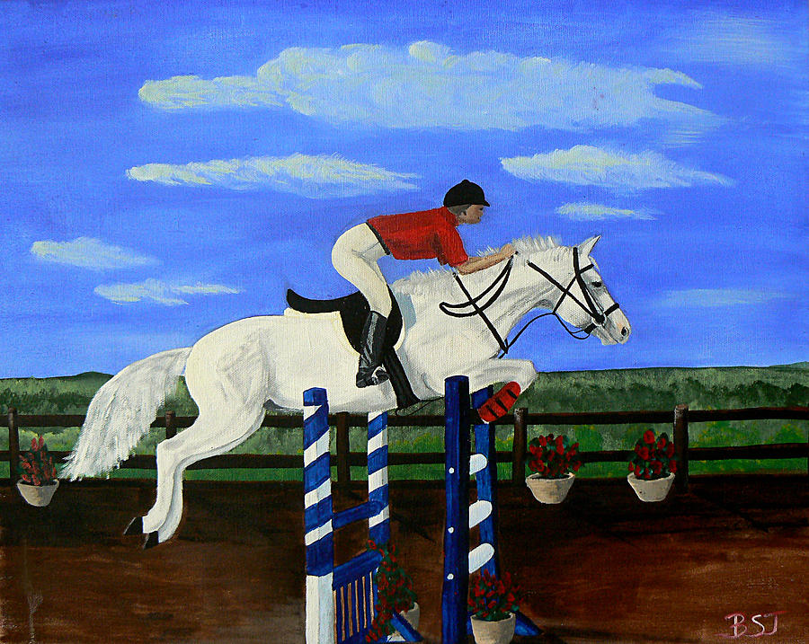 Riding the Wind Painting by Barbara St Jean