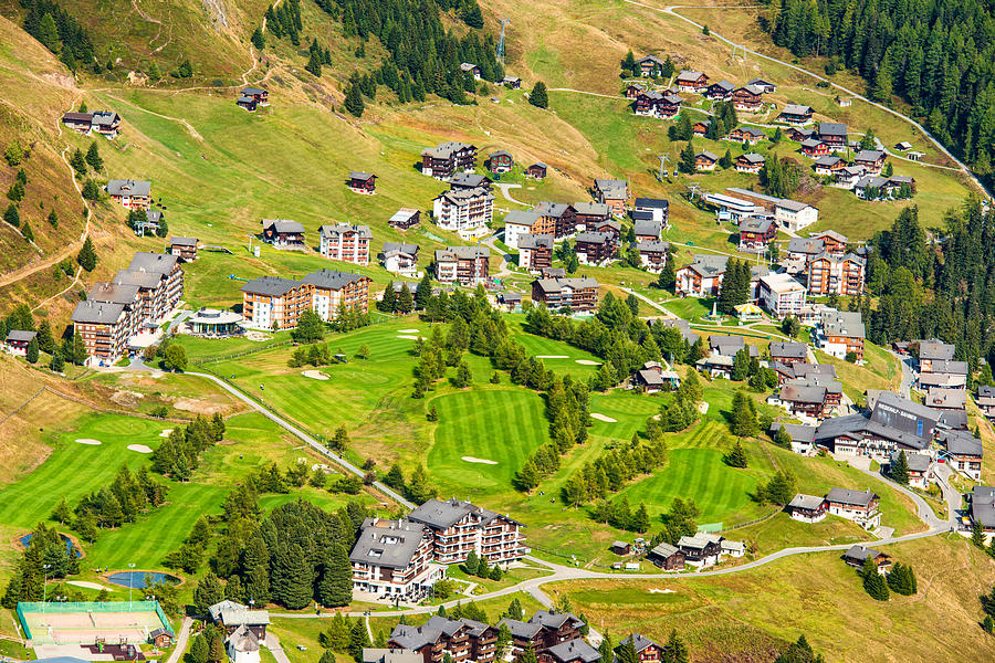 Riederalp Switzerland with Golf Course Photograph by Matthias Hauser