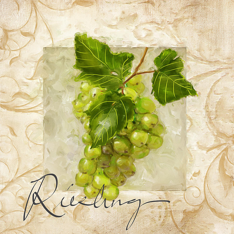 Riesling Painting by Lourry Legarde