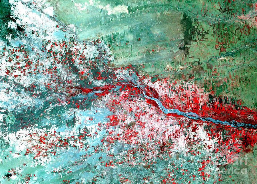 Rift Valley Flooding Landsat 2000 Photograph by Science Source