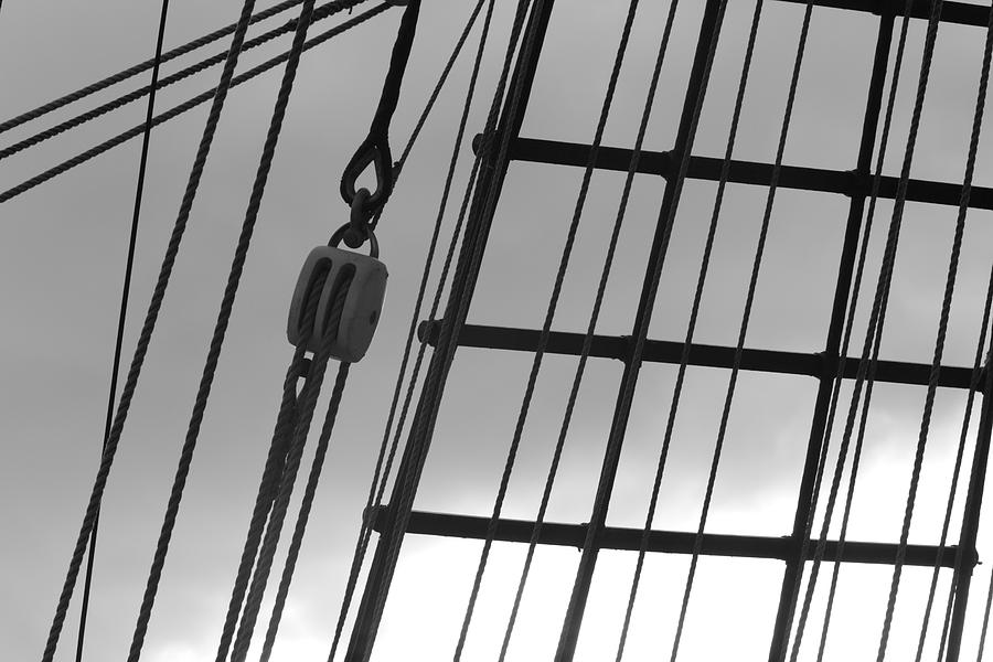 Rigging detail of a brig Photograph by Ulrich Kunst And Bettina Scheidulin