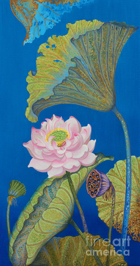 Buddha Painting - Right part of the triptych Ripple effect by Yuliya Glavnaya Buddha Painting - Right part of the triptych Ripple effect by Yuliya Glavnaya