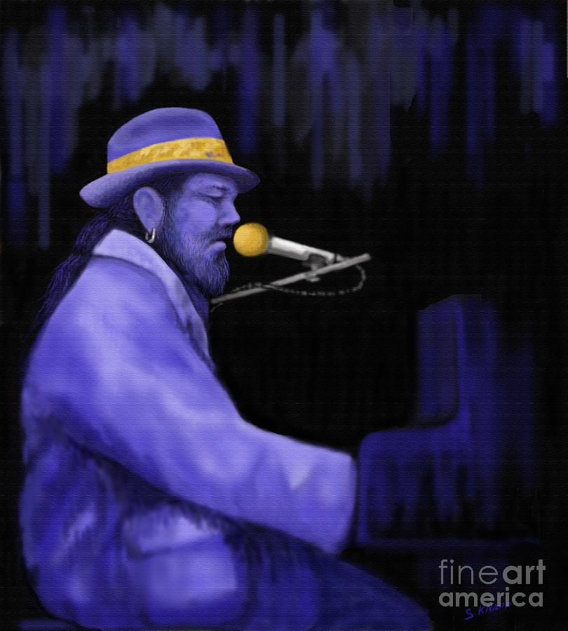 Jazz Painting - Right Place Wrong Time by Steve Knapp