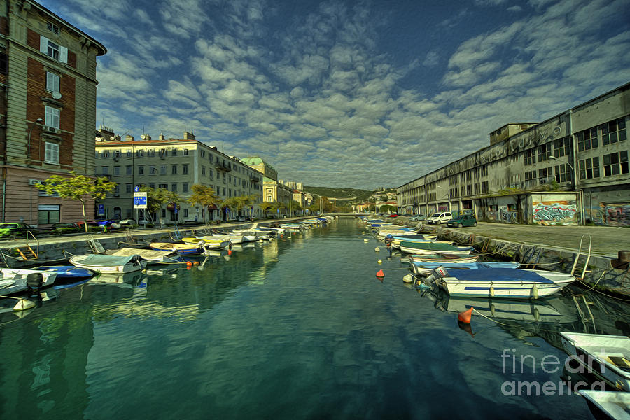 Boat Photograph - Rijeka old dock  by Rob Hawkins