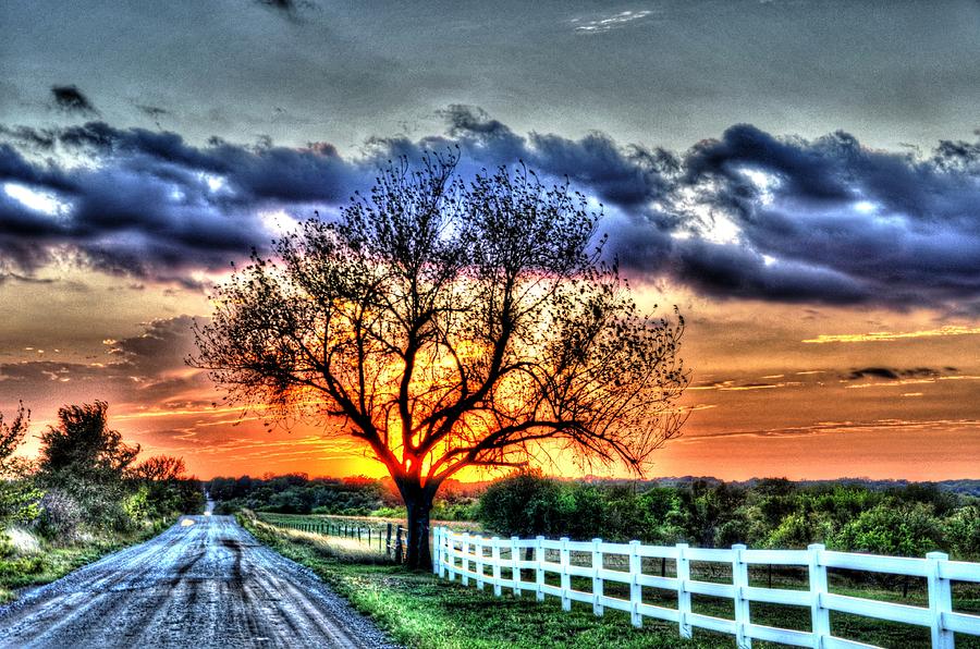 Riley Road Sunset Photograph by Jean Hutchison - Fine Art America