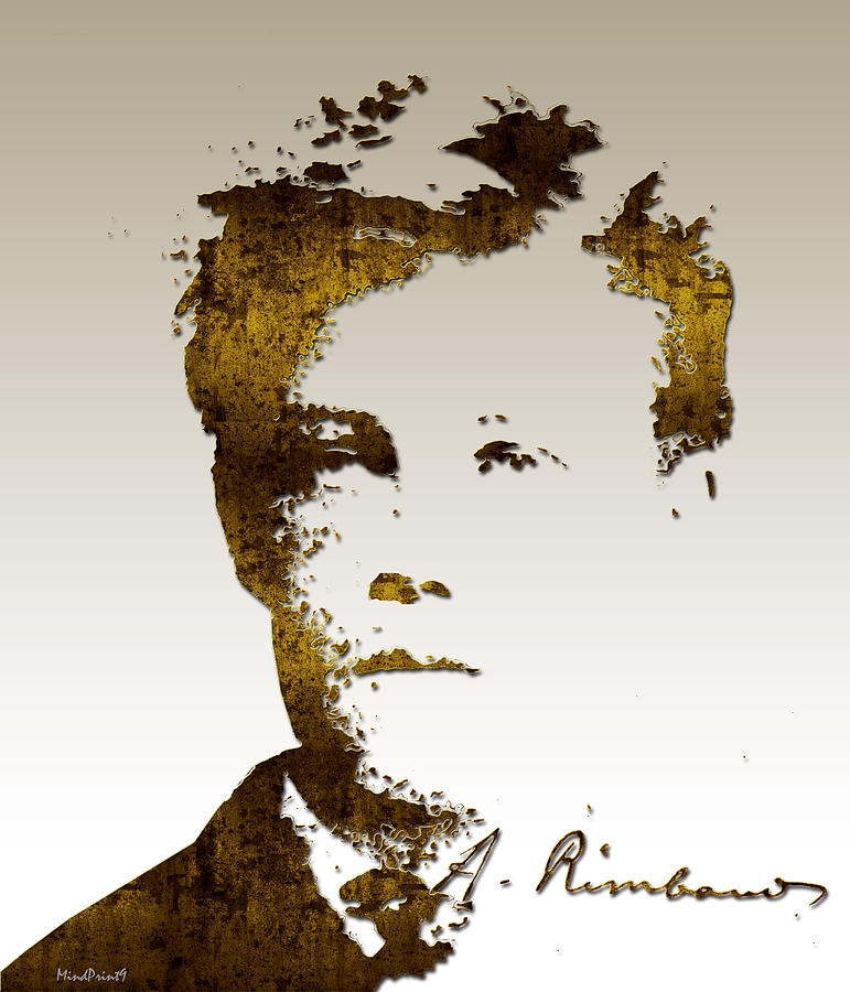 Rimbaud Digital Art by Asok Mukhopadhyay