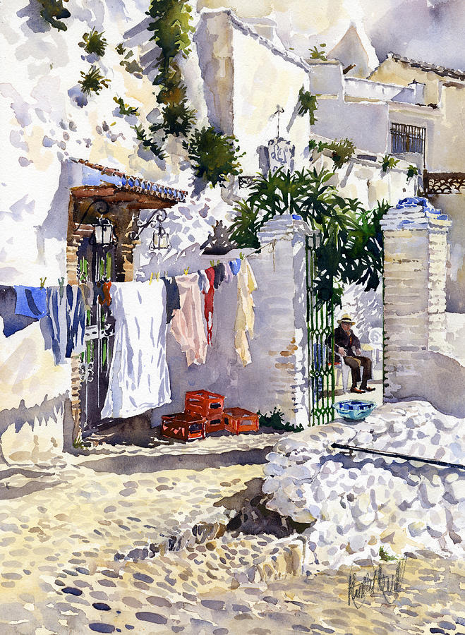 Rincon de Sacromonte Painting by Margaret Merry