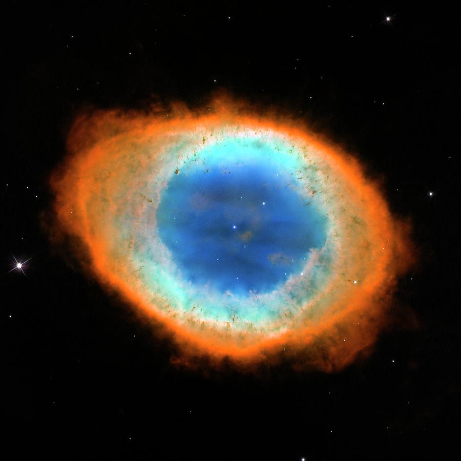 Ring Nebula M57 Photograph by Nasa/esa/hubble Heritage Team/stsci/aura/science Photo Library