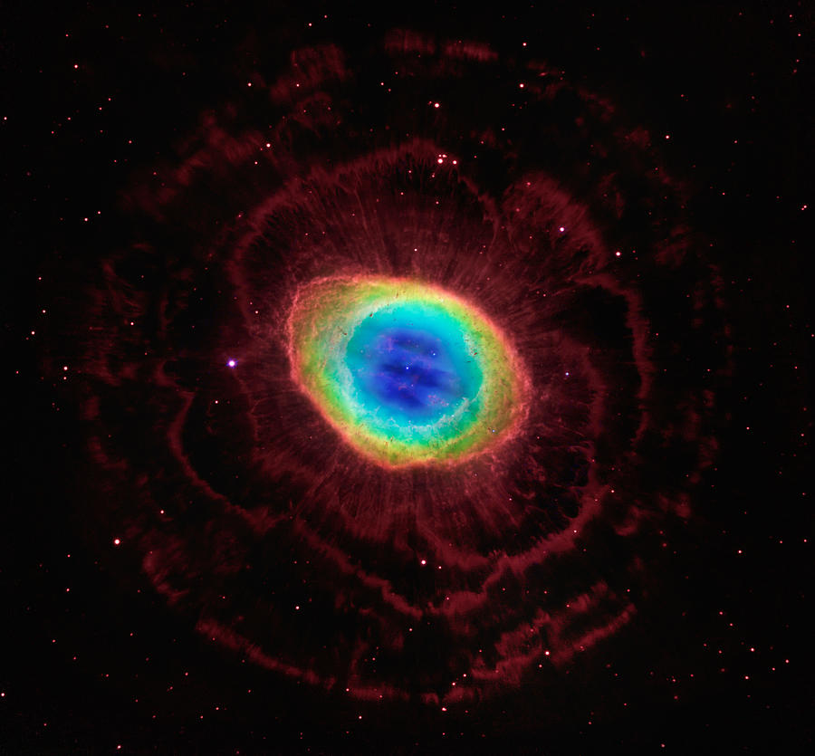 Interstellar Photograph - Ring Nebula by Georgia Clare