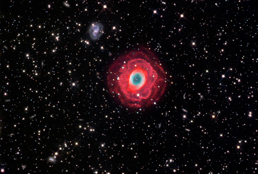 Ring Nebula Photograph by Tony & Daphne Hallas/science Photo Library