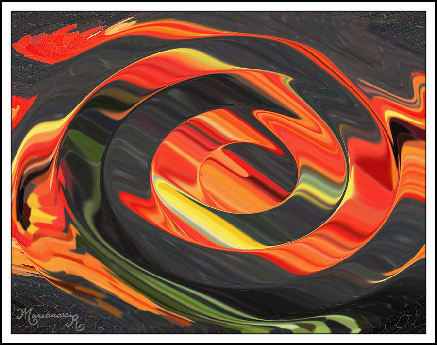 Ring of Fire Digital Art by Mariarosa Rockefeller