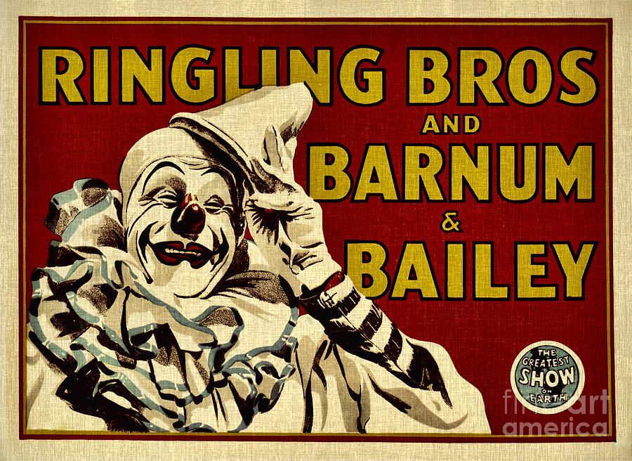 Ringling Bros..barnum And Bailey Circus Mixed Media by Elaine Manley