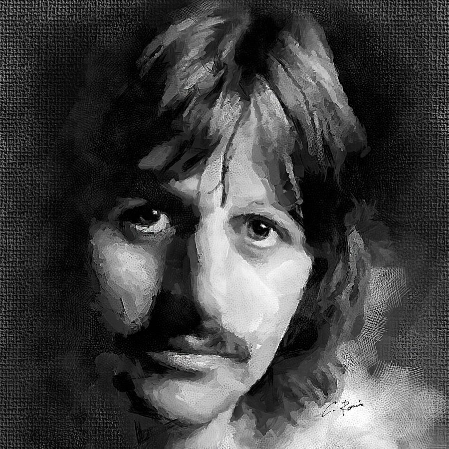 Ringo Digital Art by Charlie Roman