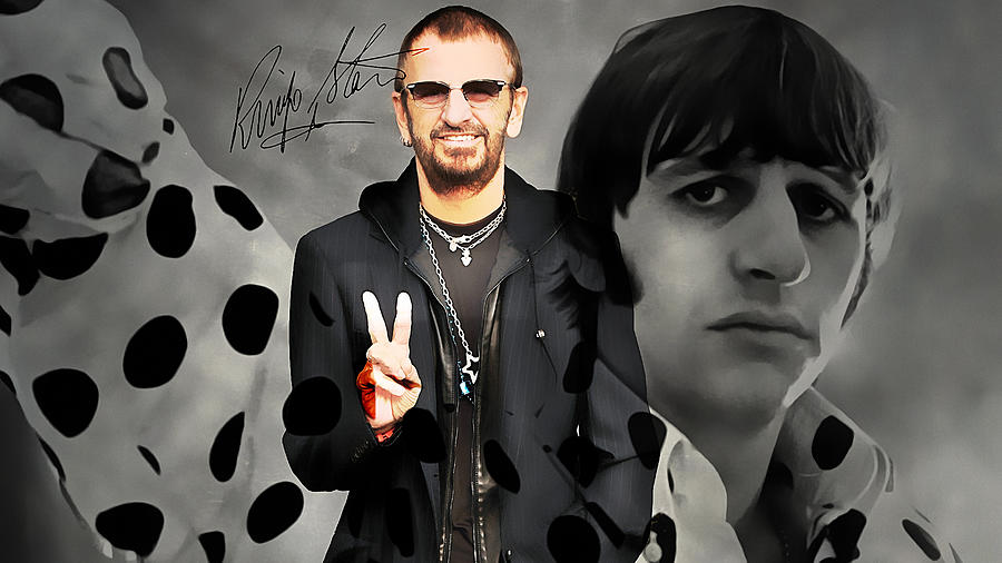 Ringo Starr Mixed Media - Ringo Star by Marvin Blaine