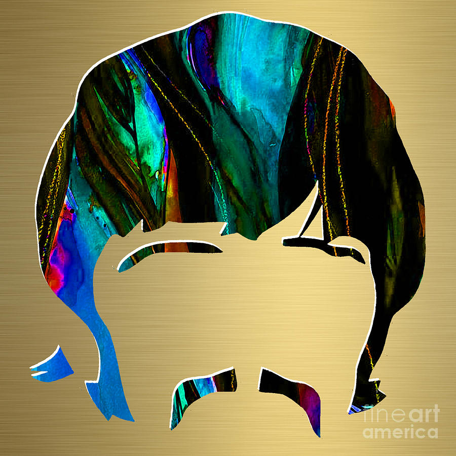 Drum Mixed Media - Ringo Starr Gold Series by Marvin Blaine