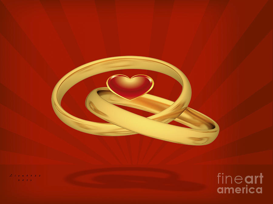 Rings for your Love Digital Art by Melissa Messick