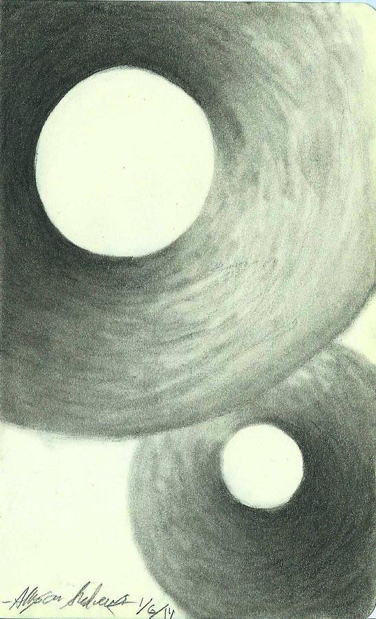 Rings of Shadow Drawing by Allyson Andrewz
