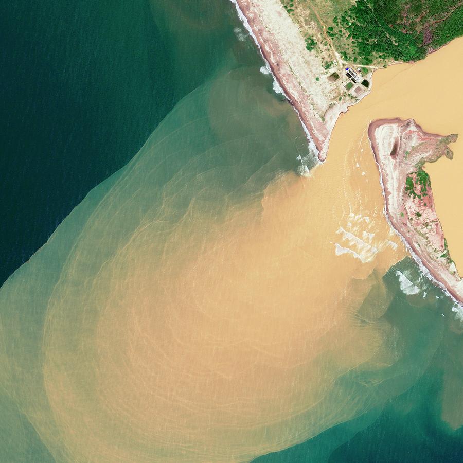Nature Photograph - Rio Baluarte Sediment by Geoeye/science Photo Library