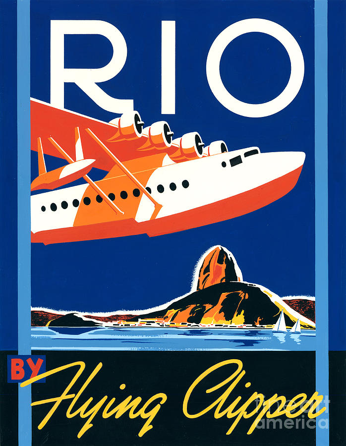 Rio by Flying Clipper Digital Art by MGL Meiklejohn Graphics Licensing