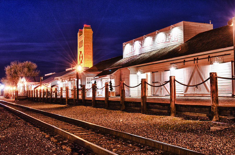 Railroad Tracks Photograph - Rio City Cafe by Robert Rus Railroad Tracks Photograph - Rio City Cafe by Robert Rus