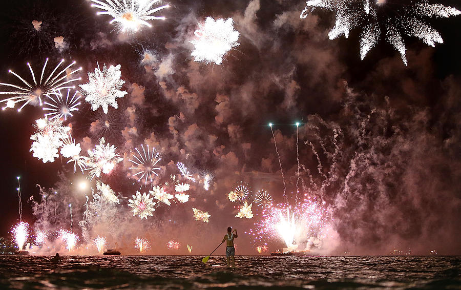 Rio De Janeiro Celebrates The New Year Photograph by Mario Tama