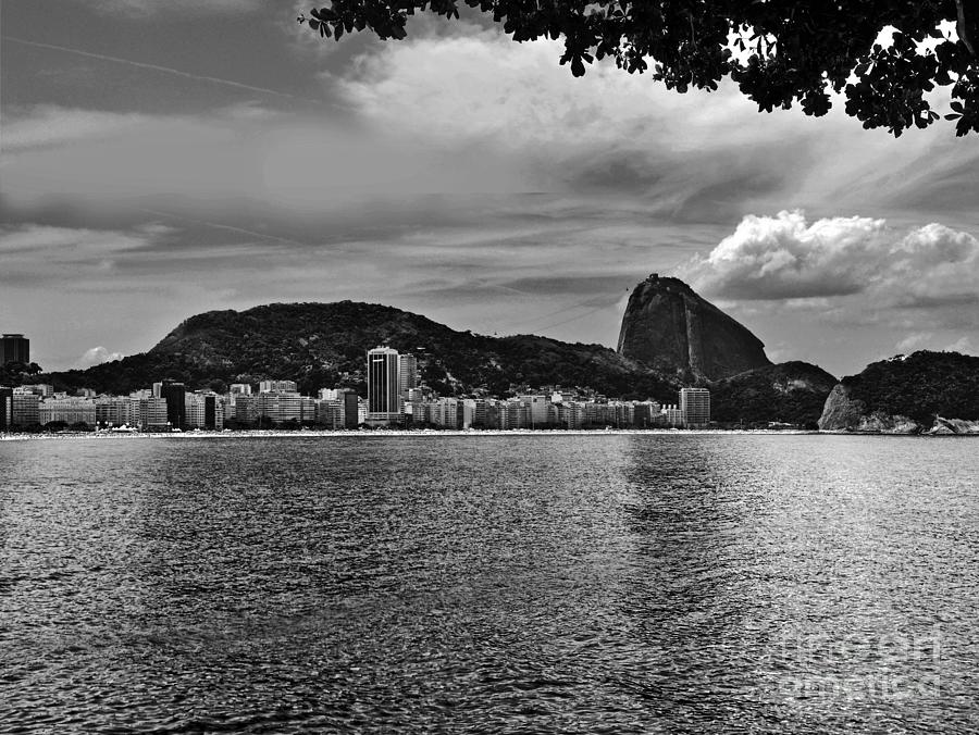 Rio de Janeiro Panoramic of Baia de Guanabara and Sugar Loaf Photograph by Carlos Alkmin