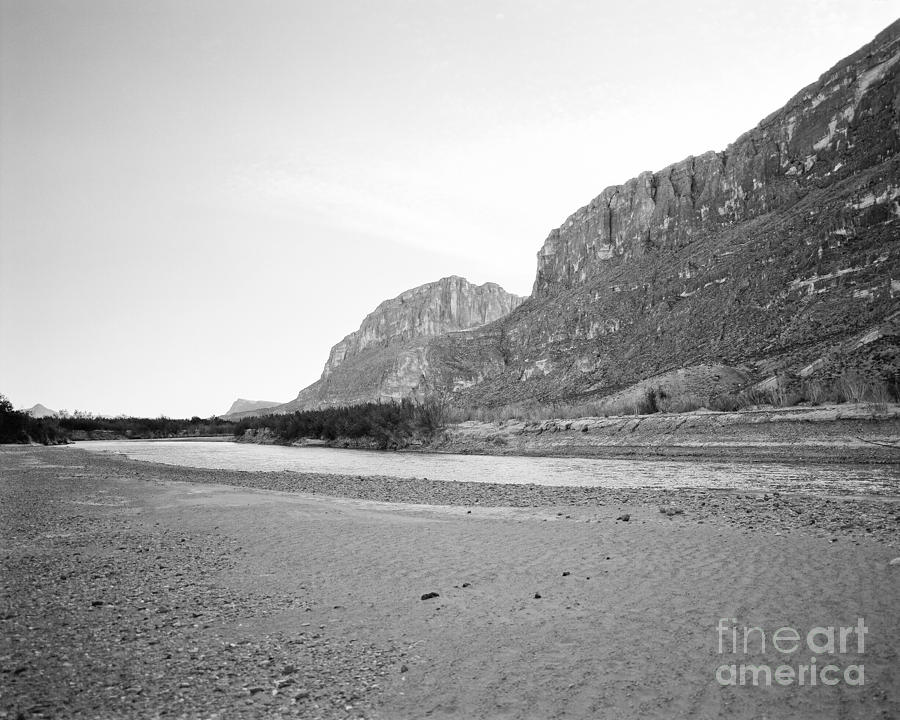 Rio Grand in Black and White Photograph by M K Miller