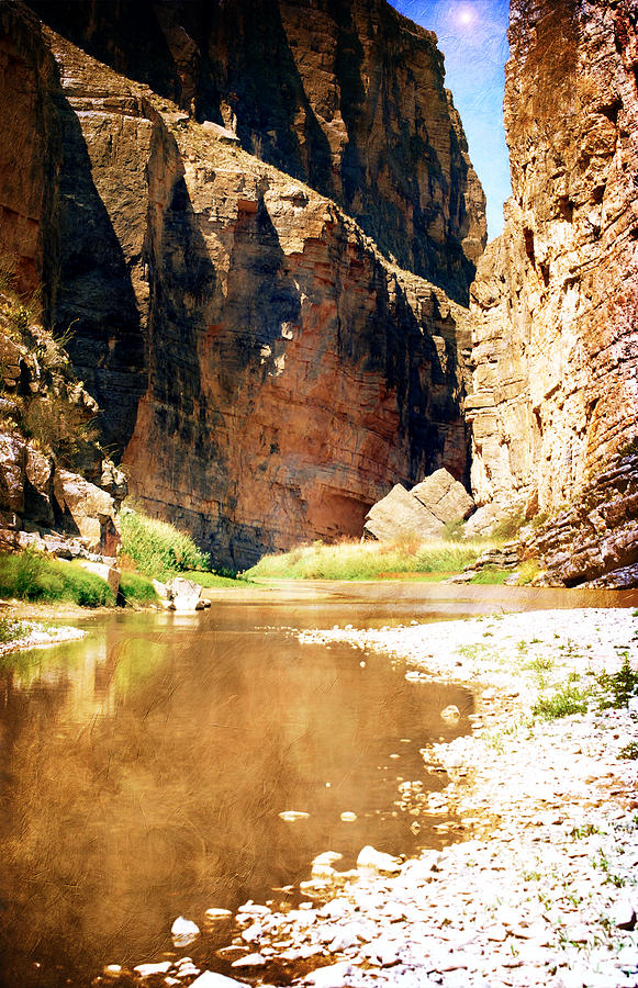 Rio Grande at Santa Elena Canyon Photograph by Judy Hall-Folde