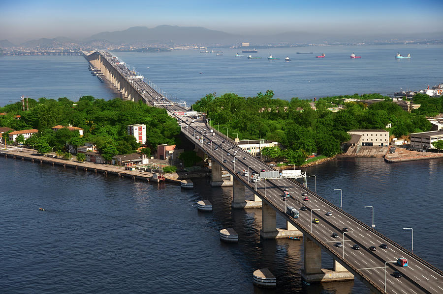 Rio Niteroi Bridge Photograph by Luoman