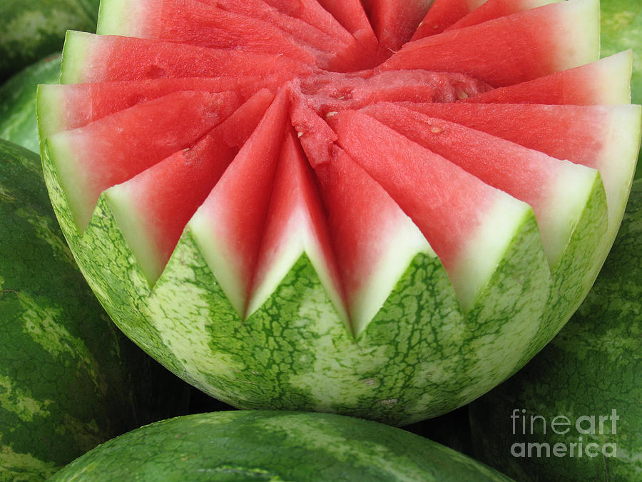 Summer Photograph - Ripe Watermelon by Ann Horn