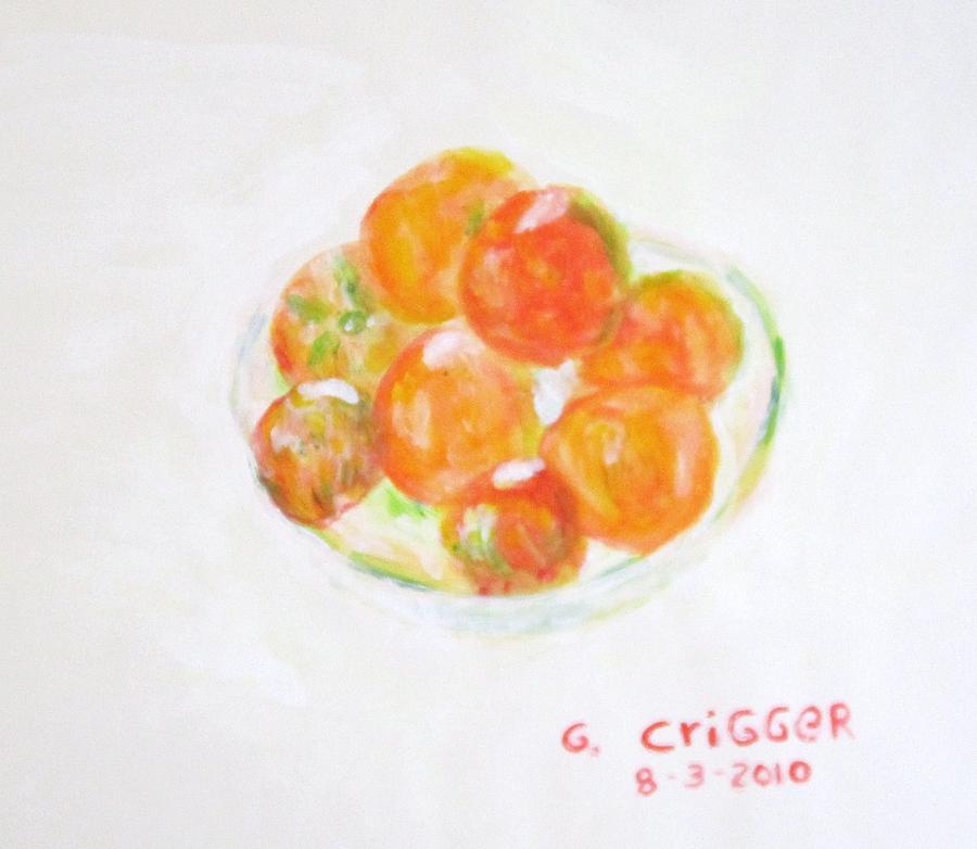 Ripening Tomatoes Painting by Glenda Crigger