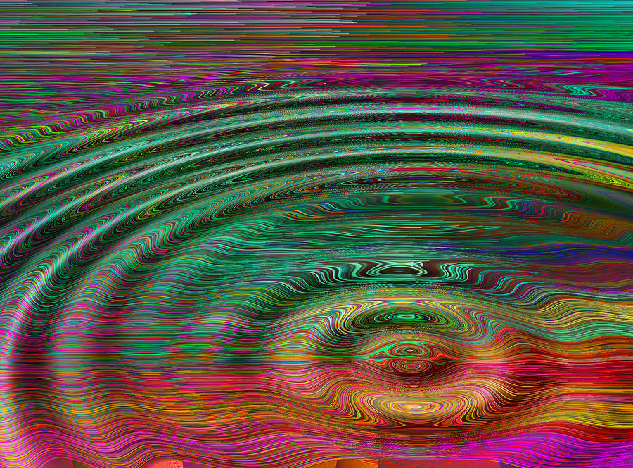 Abstract Digital Art - Ripple FX 1 by Wendy J St Christopher