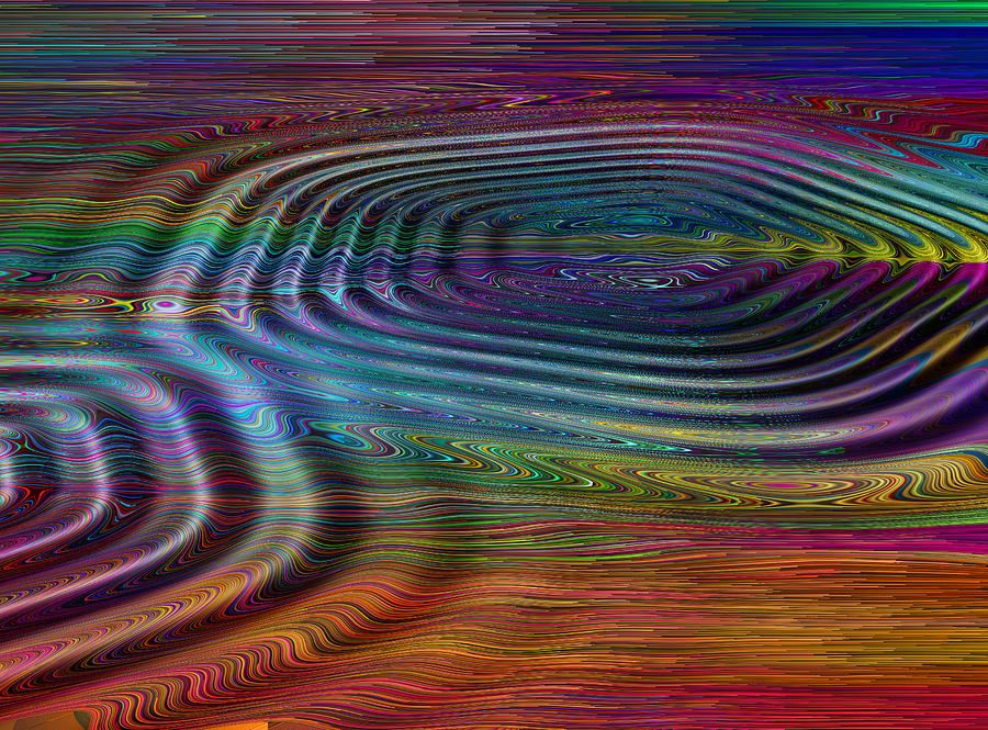 Abstract Digital Art - Ripple FX 3 by Wendy J St Christopher